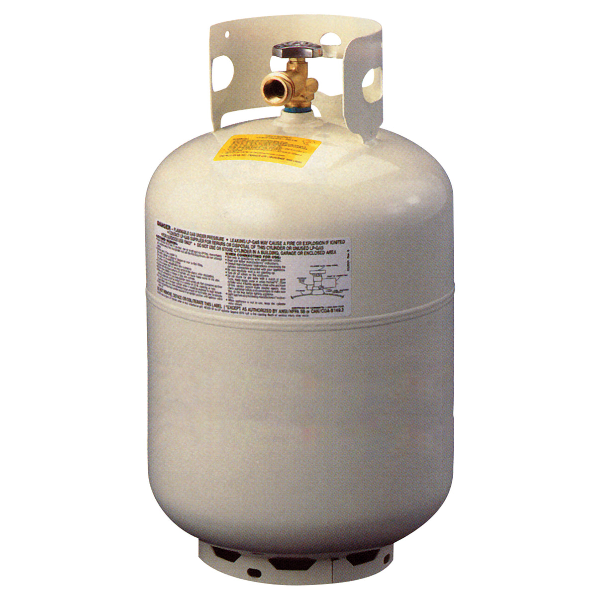 Manchester Tank 1160TC.10 Vertical DOT Portable Propane Cylinder With QCC1/OPD Valve - 30 lb.