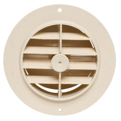 Valterra A10-3349VP Rotating/Dampered Heating and A/C Register - 4" ID x 5-3/8" OD, Beige