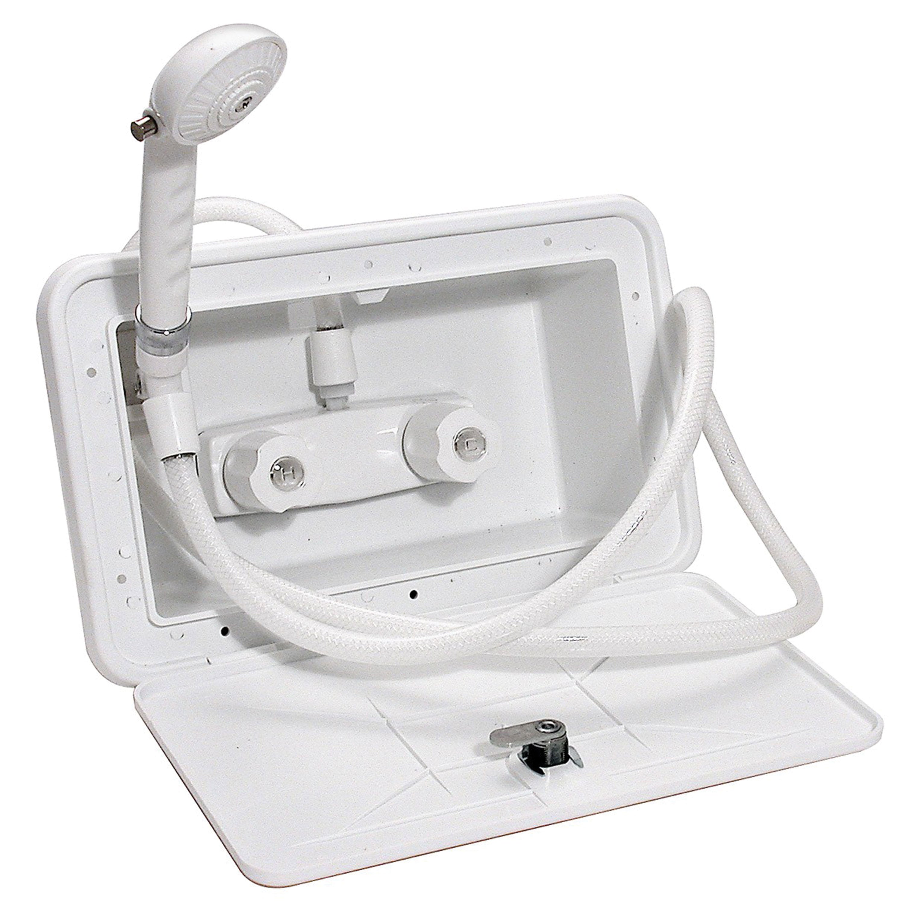 Phoenix Faucets by Valterra PF266201 Exterior Shower Kit Box with 59" Vinyl Hose - White