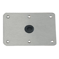 Attwood 64839 Lock'N-Pin 3/4" Pin Base - Stainless Steel with Nylon Bushing, Non-Threaded - 4" x 8"