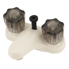Empire Brass U-YCJW73B RV Non-Metallic Bathroom Diverter With Smoked Crystal Handles 4" - Biscuit