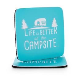 Camco 53230 Coasters 2 Pk Blue Design