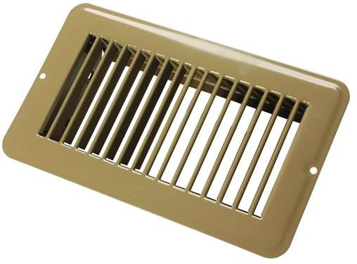 JR Products 02-28955 Undampered Floor Register - 4" x 8", Brown