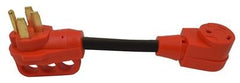 Valterra A10-5030FHVP Mighty Cord 12" Adapter Cord w/Handle - 50AM to 30AF, Red (Carded)