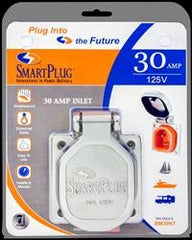 SmartPlug BM30NT Stainless Steel Inlet and Cover Assembly - 30 Amp
