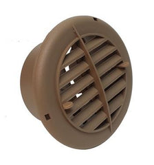 Valterra A10-3351VP Rotating/Dampered Heating and A/C Register - 4" ID x 5-3/8" OD, Light Brown