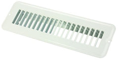 JR Products 02-28925 Undampered Floor Register - 2" x 10", White