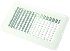 JR Products 02-28945 Undampered Floor Register - 4" x 8", White