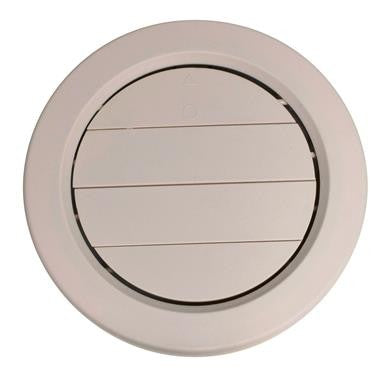 Valterra A10-3360VP Dampered Heating and A/C Register with 360Â° Rotation - 5-13/16" ID x 6-7/8", Beige