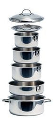Camco 43921 Cookware 10 Pc Set Nesting Stainless Steel