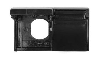 JR Products 05-12115 Weatherproof Duplex Outlet Cover - Black