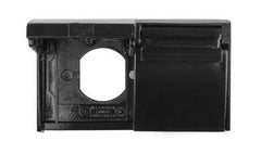 JR Products 05-12115 Weatherproof Duplex Outlet Cover - Black