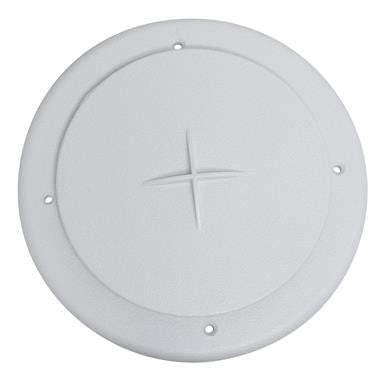 Valterra A10-3354VP Rotating/Dampered Heating and A/C Register - 4" ID x 7" OD, White