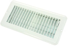 JR Products 02-29005 Dampered Floor Register - 4" x 10", White