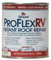 Geocel GC24300 Pro Flex RV Instant Roof Repair Multi-Purpose Brushable Fibered Coating - 1 Gallon, Clear