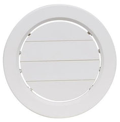 Valterra A10-3358VP Dampered Heating and A/C Register with 360Â° Rotation - 5-1/2" ID x 6-7/8" OD, White