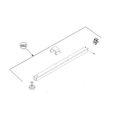 Dometic 3312047.000S Main Rafter Assembly Tall - Satin