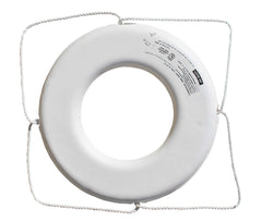 Jim-Buoy GW-X-30 GX-Series Life Ring with Rope Molded Into Core - 30", White