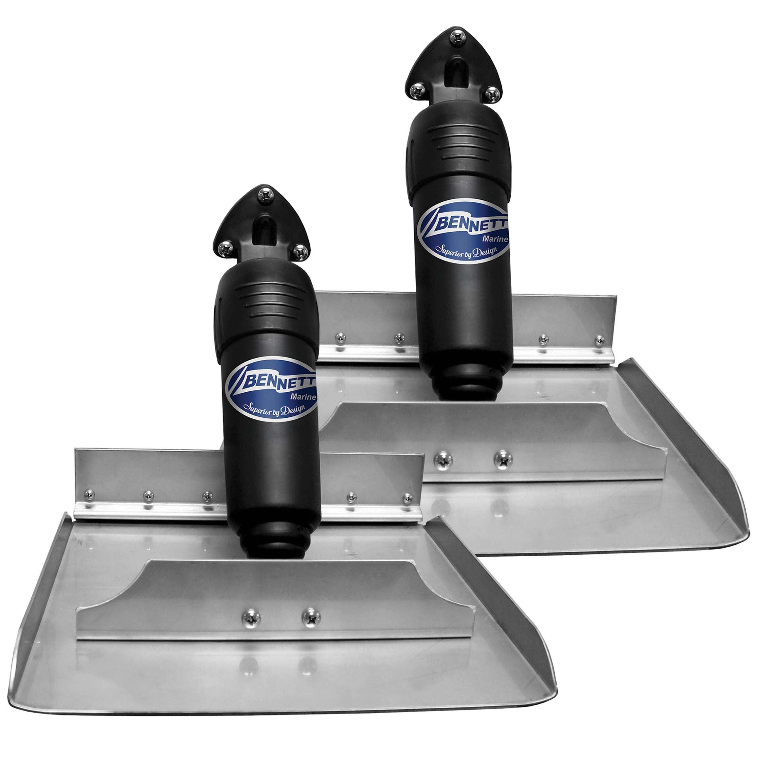 Bennett 1212 Hydraulic Trim Tab Set without Controls - 12" x 12"