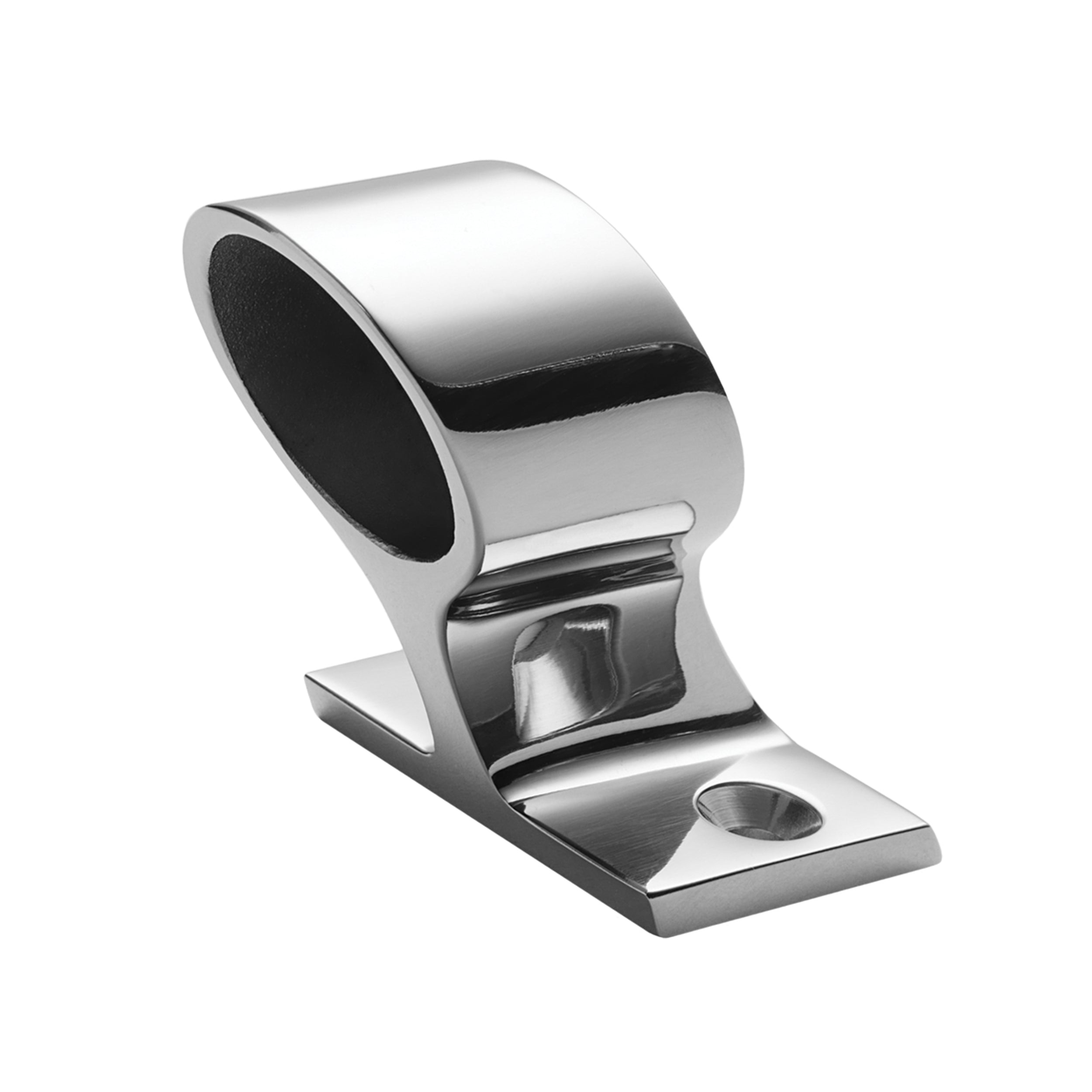 Whitecap 6181C 60Â° Aft Handrail Stanchion - 1" x 1-3/4", 316 SS