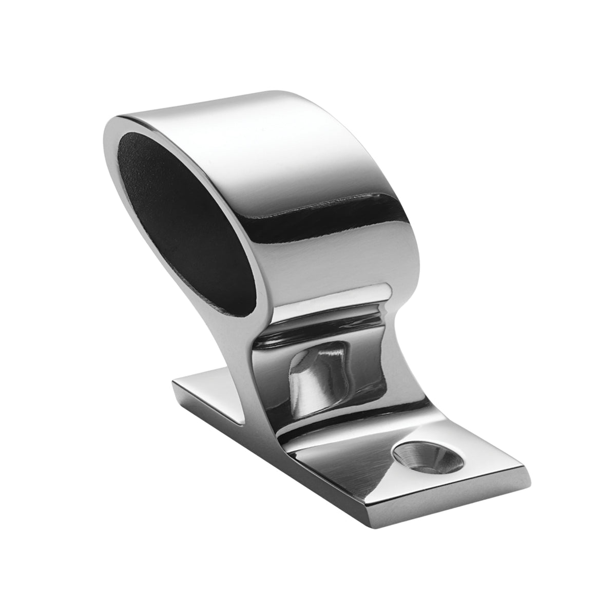 Whitecap 6181C 60Â° Aft Handrail Stanchion - 1" x 1-3/4", 316 SS