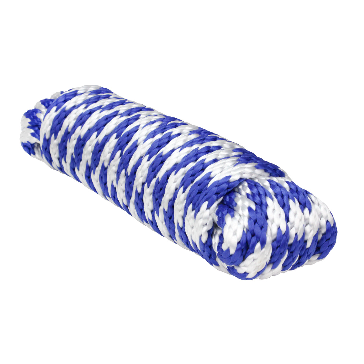 Extreme Max 3008.0214 Solid Braid MFP Utility Rope - 3/8" x 100', Blue/White