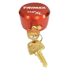 TRIMAX THPXL-AL RD Aluminum "Hockey Puck" Internal Shackle Padlock - Red
