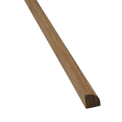 Whitecap 60851 Teak 3/8"H x 3/8"W Quarter Round Molding - 5' Length
