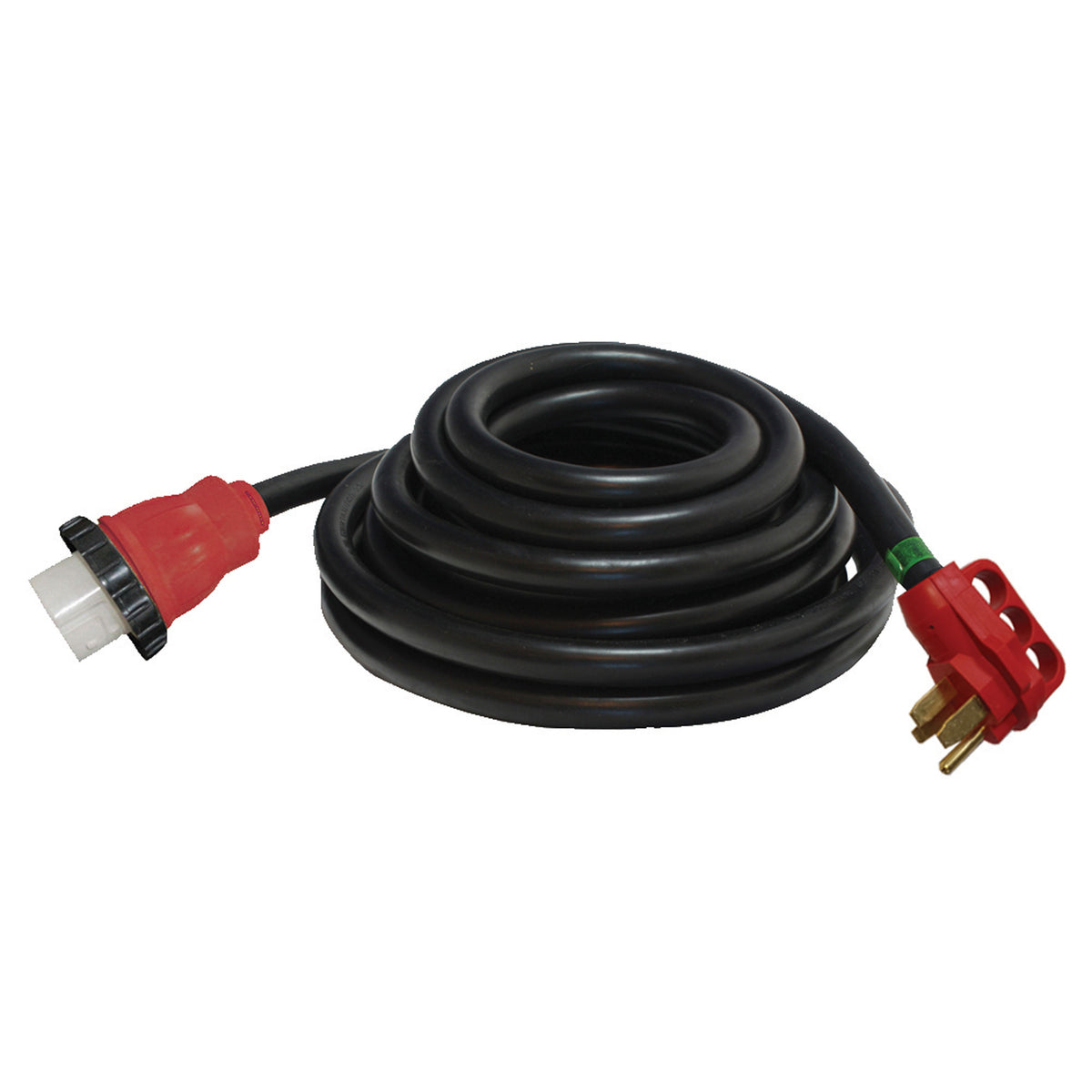 Valterra A10-5025ED Mighty Cord 50 Amp Detachable Power Cord with Handle - 25', Red