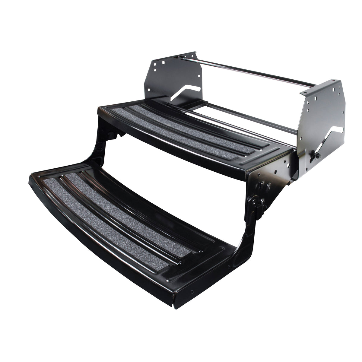 Lippert 432682 24" Radius Corner Manual Step - Double, 6.5" Rise