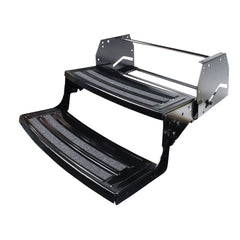 Lippert 432682 24" Radius Corner Manual Step - Double, 6.5" Rise