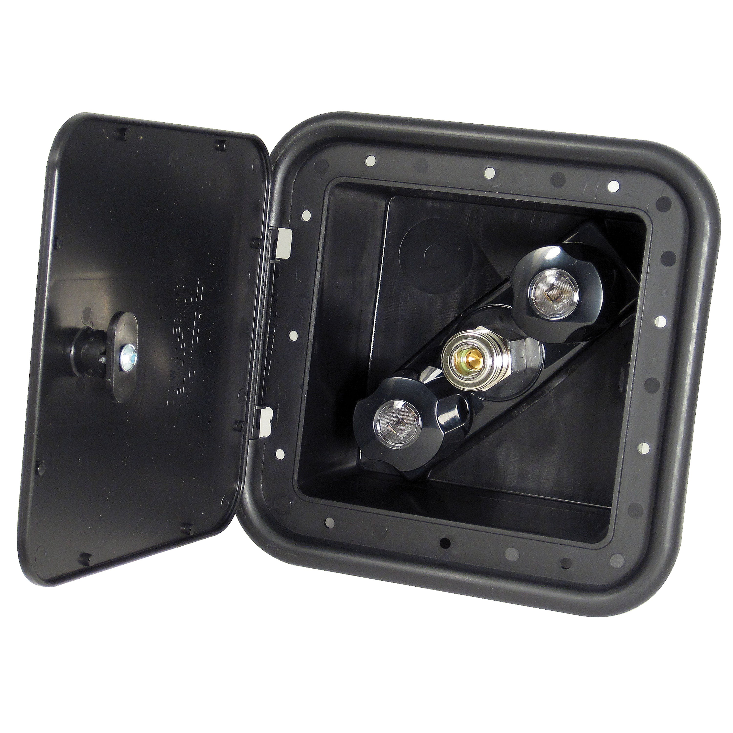 Phoenix Faucets PF247701 Spray-Away Two-Handle Hot and Cold Outlet with Quick Connect - Black