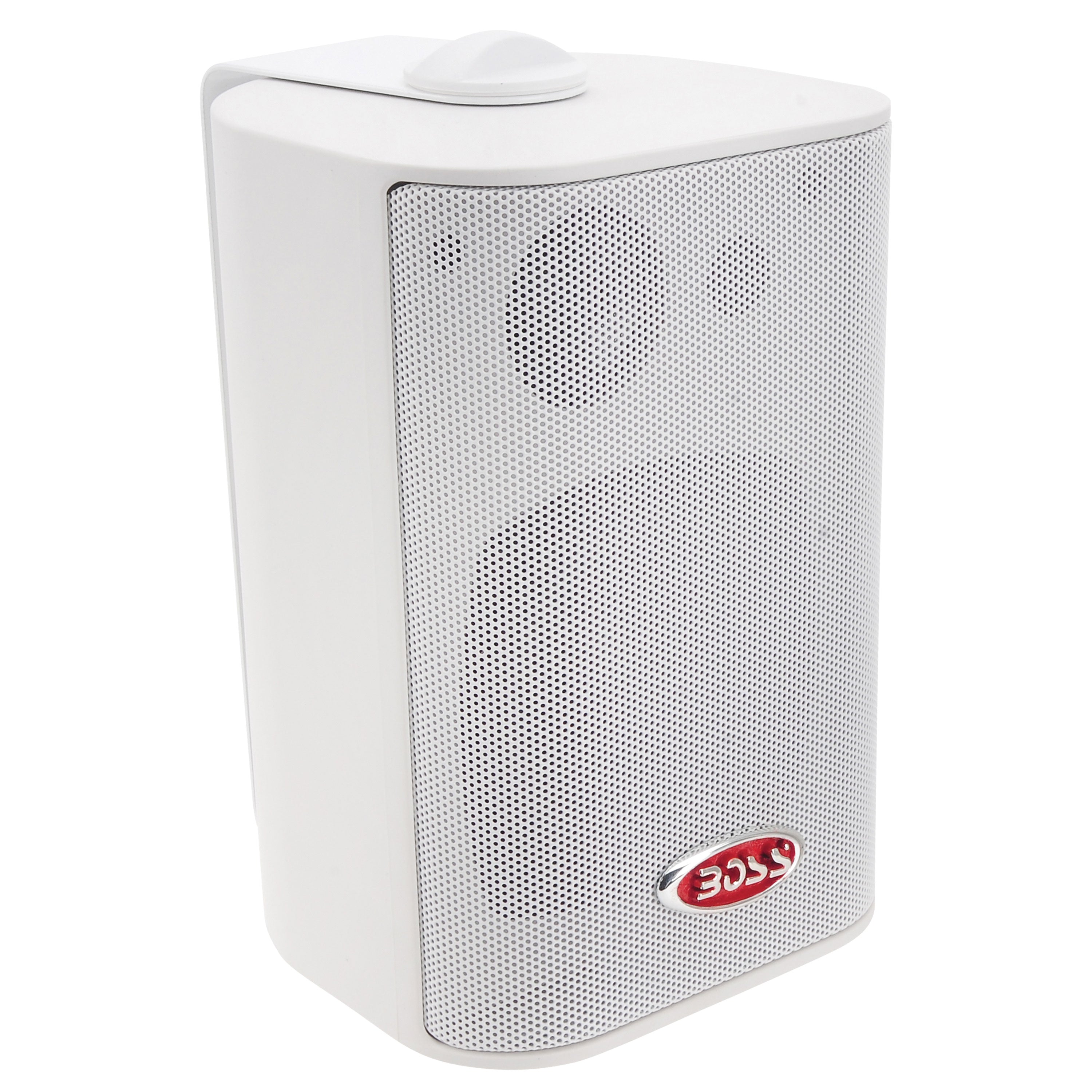 Boss Audio Systems MR4.3W 3-Way 200W Marine Box Speakers - 4", White Pair