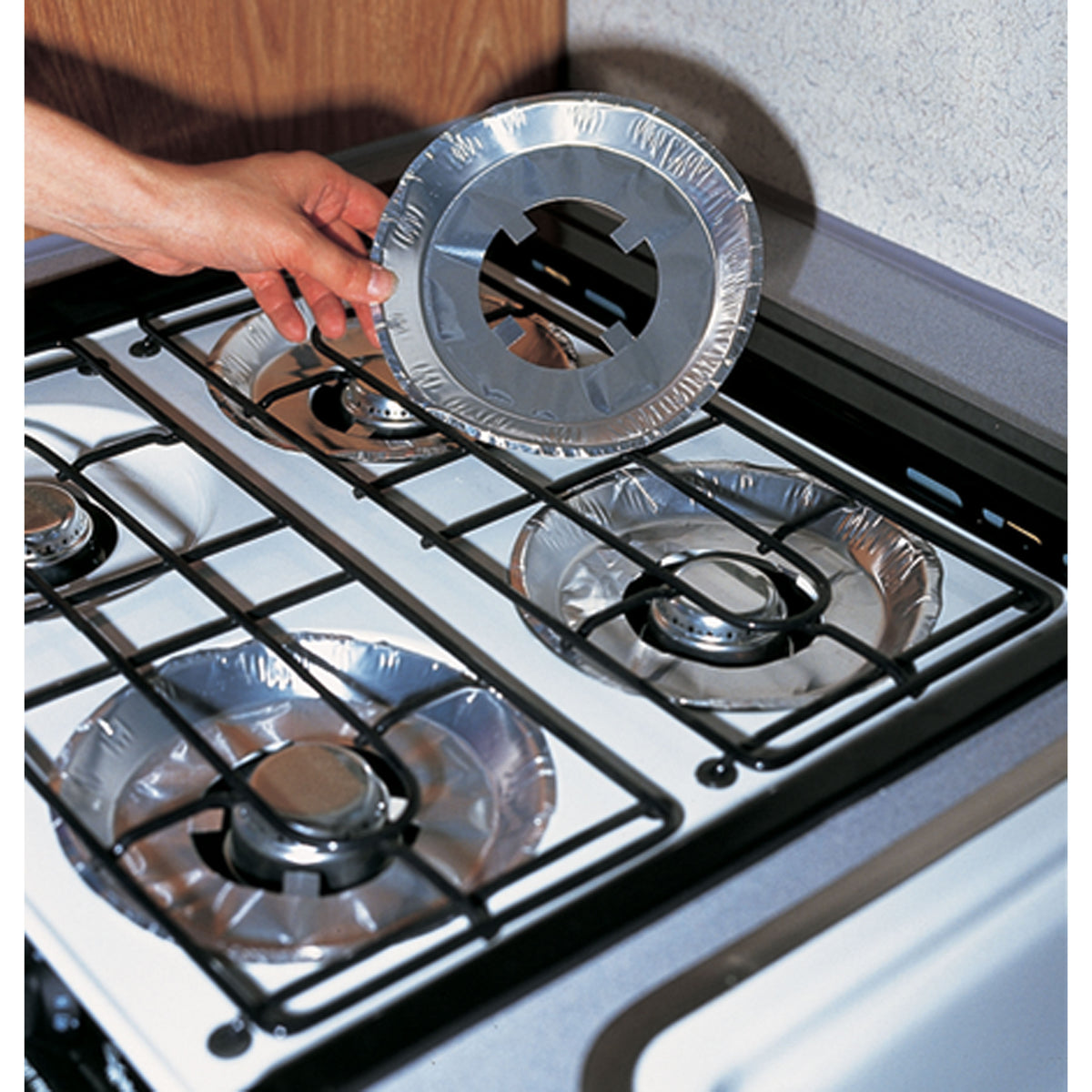 Camco 43800 Gas Stove Burner Liners - Pack of 4