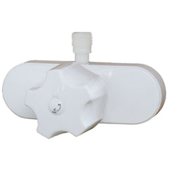 Empire Brass CRD-SL53-SHWRBX-WH Non-Metallic Single Knob Shower Valve With Vacuum Breaker 4" - White