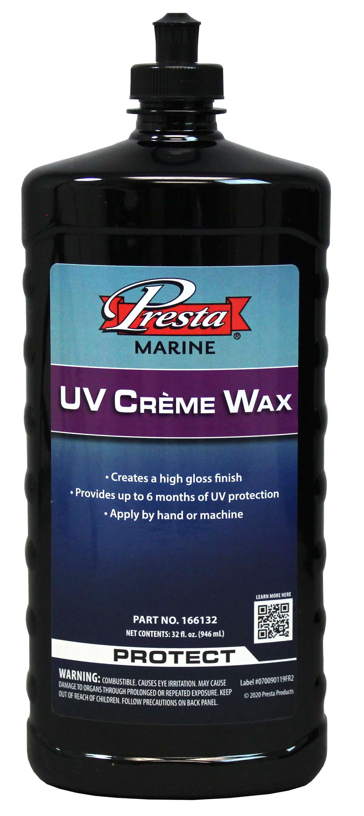Presta 166132 UV CrÃ¨me Wax for Fiberglass, Gel Coat and Painted Surfaces - 32 Oz.