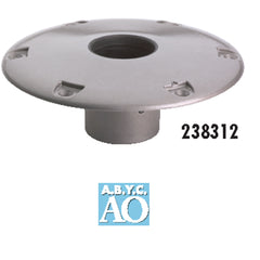 Attwood 238312-1 238 Series Aluminum Socket Base - 9" Round, Anodized