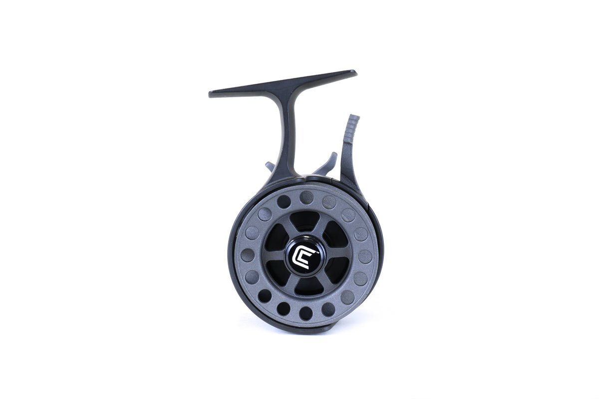 Clam 14480 Gravity Reel - LH Retrieve, Graphite