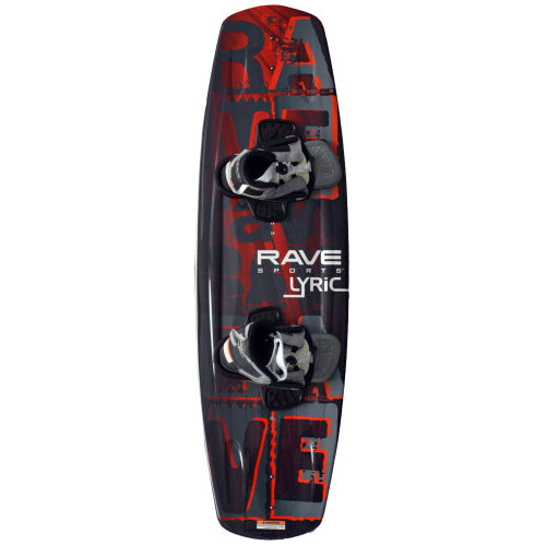 Rave Sports 02395 Lyric Red Wakeboard with RAVE Boots