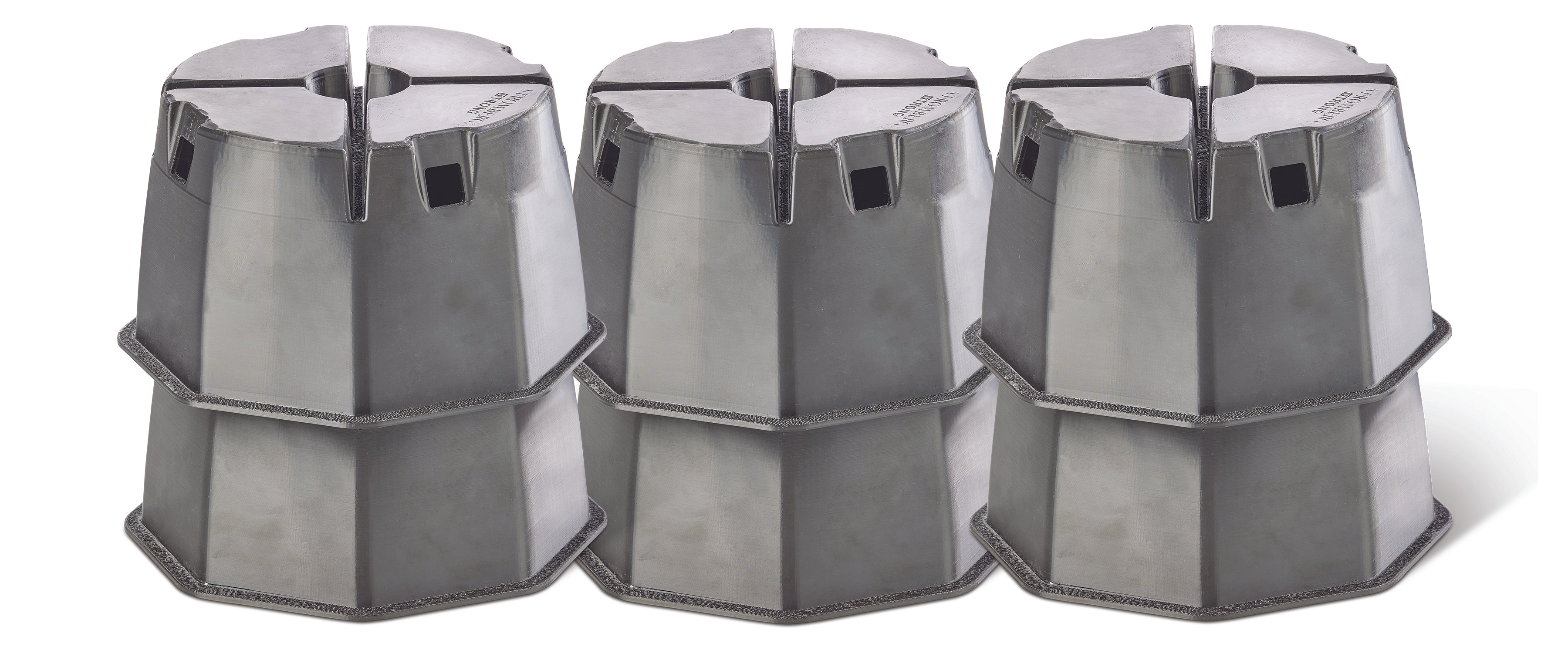 Stromberg Carlson JBP-712.6 Base Pad Extreme - 7" Height, 6000 lbs. Capacity, Pack of 6
