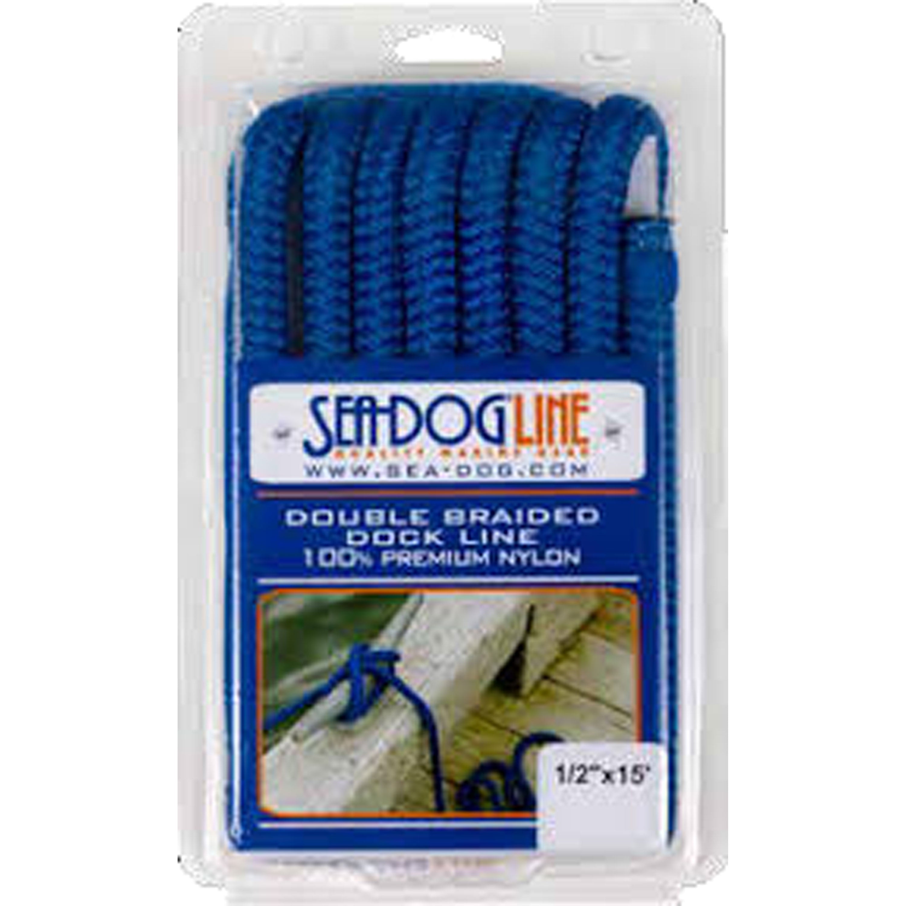 Sea-Dog 302112600NV Premium Double Braided Nylon Bulk Cordage - 1/2" x 600', Navy
