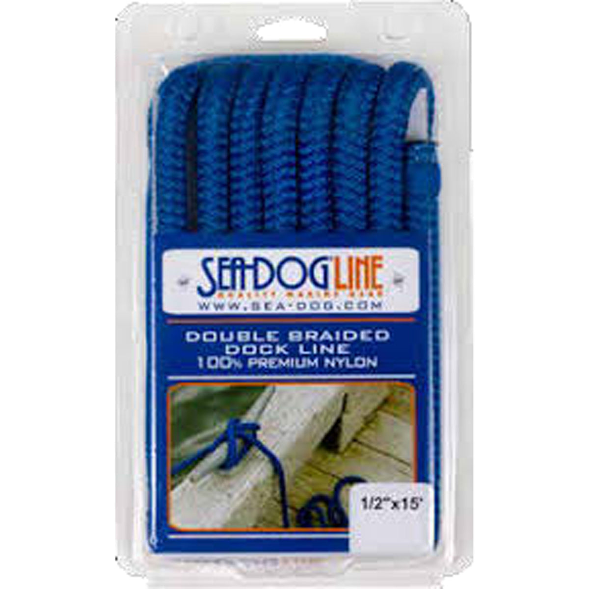 Sea-Dog 302112600NV Premium Double Braided Nylon Bulk Cordage - 1/2" x 600', Navy