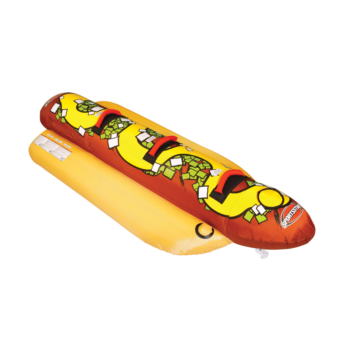 Sportsstuff 53-3055 Hot Dog 2 Inflatable Double Rider Towable