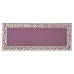 Ming's Mark RC5 Stylish Camping Reversible Classical Patio Mat - 8' x 20', Burgundy/Beige