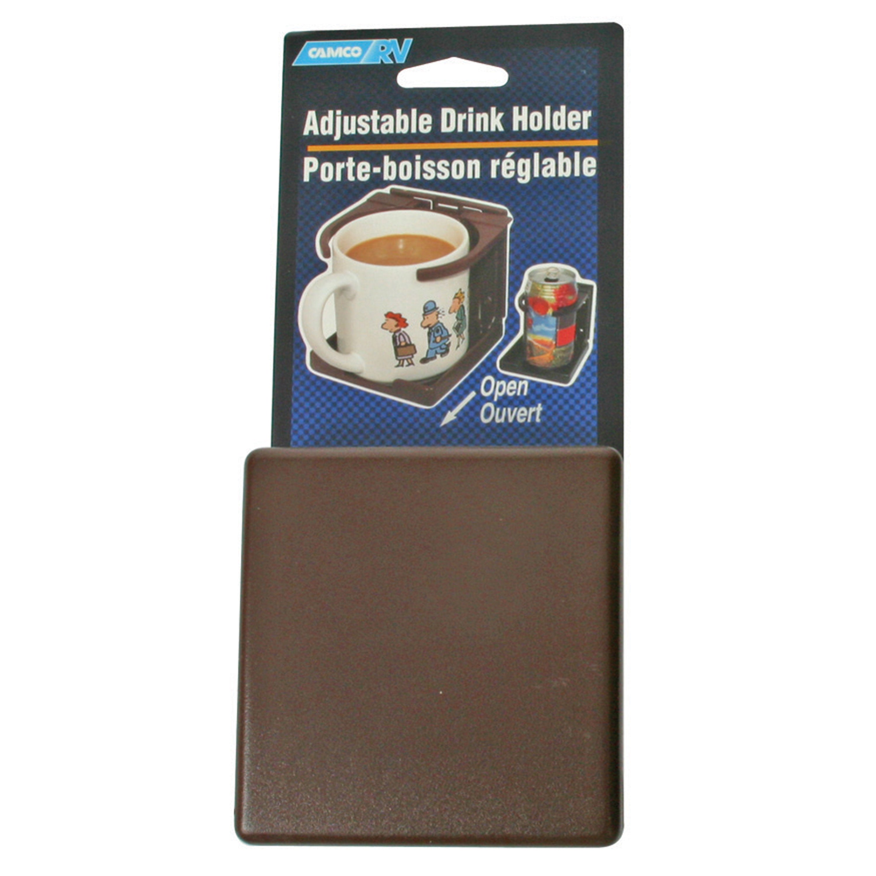 Camco 57473 Adjustable Drink Holder - Brown