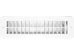 RV Designer H851 Plastic Dampered Vent Register - 2.25" x 10", White