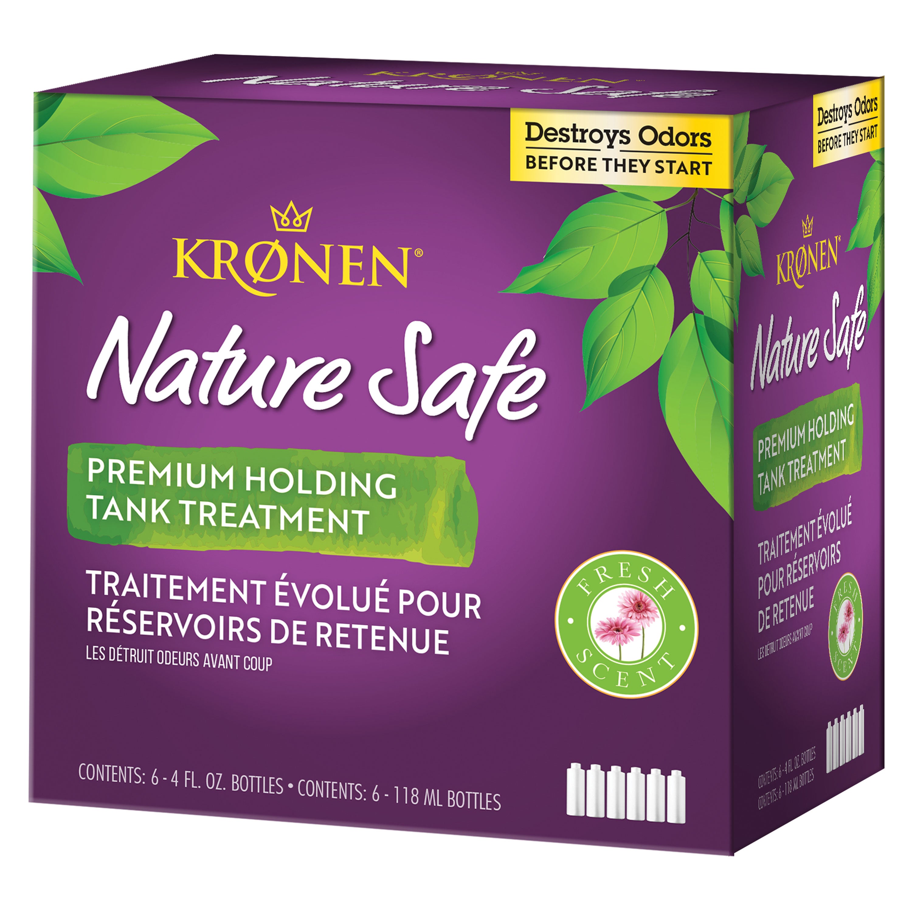 Kronen KHT000 Premium Holding Tank Treatment - 6 Pack of 4 oz. Trial-Size Bottles