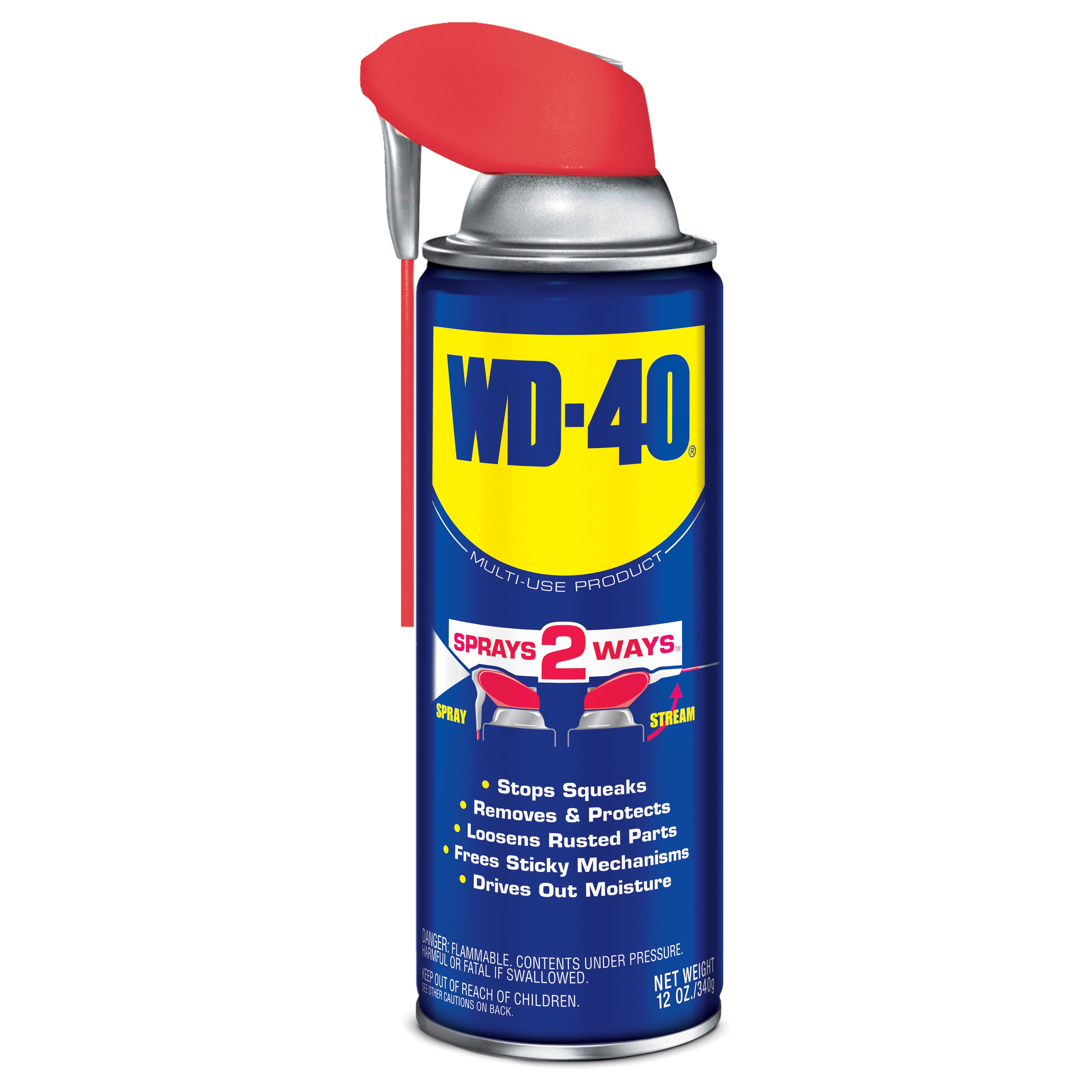 WD40 Company 490057 Multi-Use Lubricant Penetrant Smart Straw Spray - 12 oz.