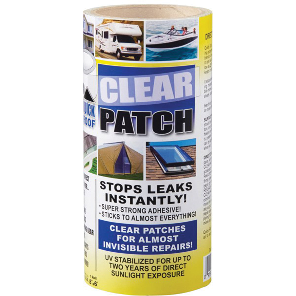 Cofair Products QRCP86 Quick Roof Clear Patch - 8" x 6"