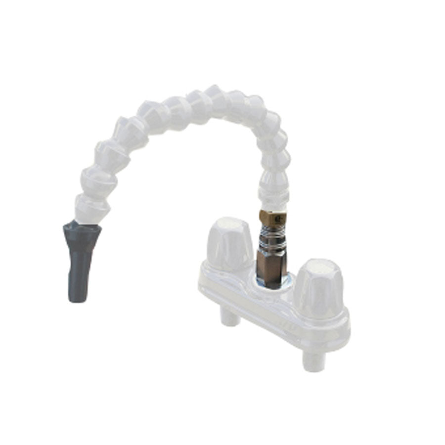 Empire Brass CRD-QDFLX-WHT 4" Two-Handle Faucet with Flex Spout
